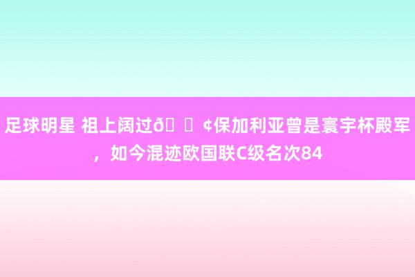 足球明星 祖上阔过😢保加利亚曾是寰宇杯殿军，如今混迹欧国联C级名次84