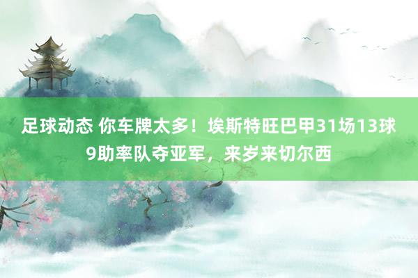 足球动态 你车牌太多！埃斯特旺巴甲31场13球9助率队夺亚军，来岁来切尔西